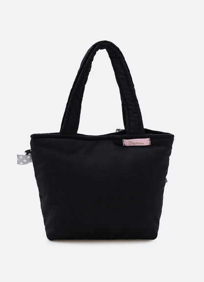 Bolsa Infantil Puffer Multi Laços Preto e Branco - Pituchinhus