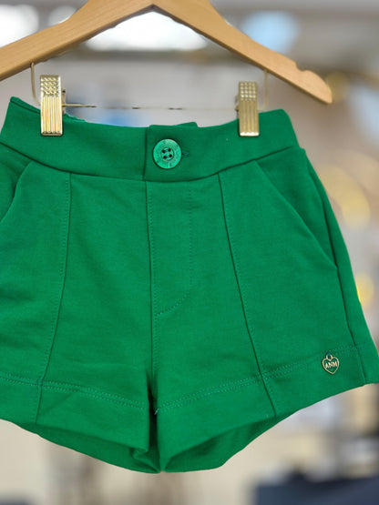Shorts Bolso Faca Verde Puro - Animê - Gracia