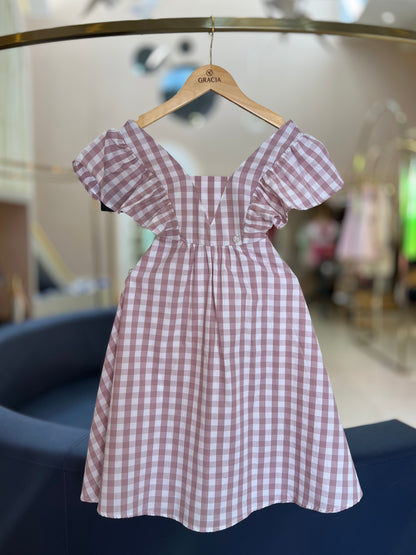 Vestido Vichy Lilás Charpey