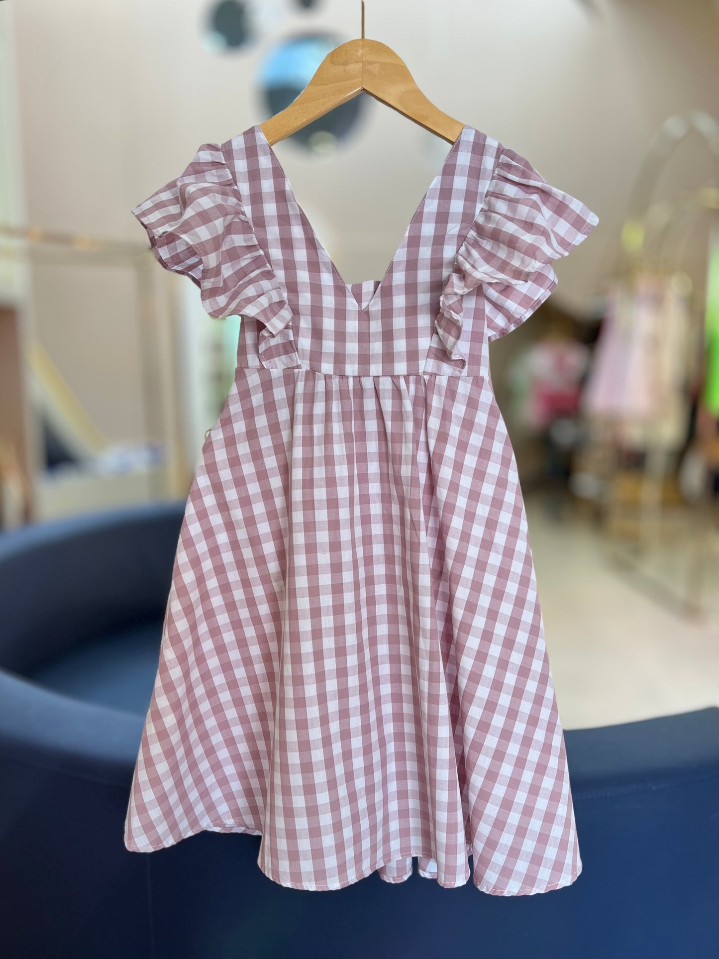 Vestido Vichy Lilás Charpey