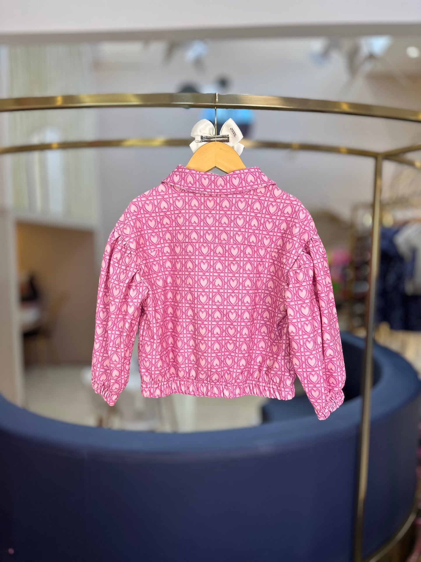 Conjunto Infantil Jaqueta, Blusa e Bermuda Corações Trancados - Animê