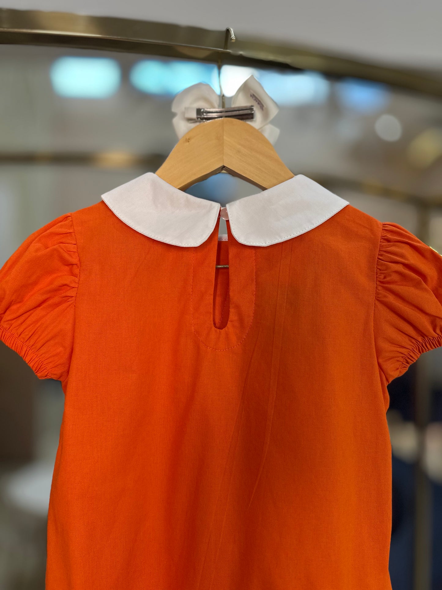 Vestido Infantil Jumper Algodão com Detalhe Gola - Beabá