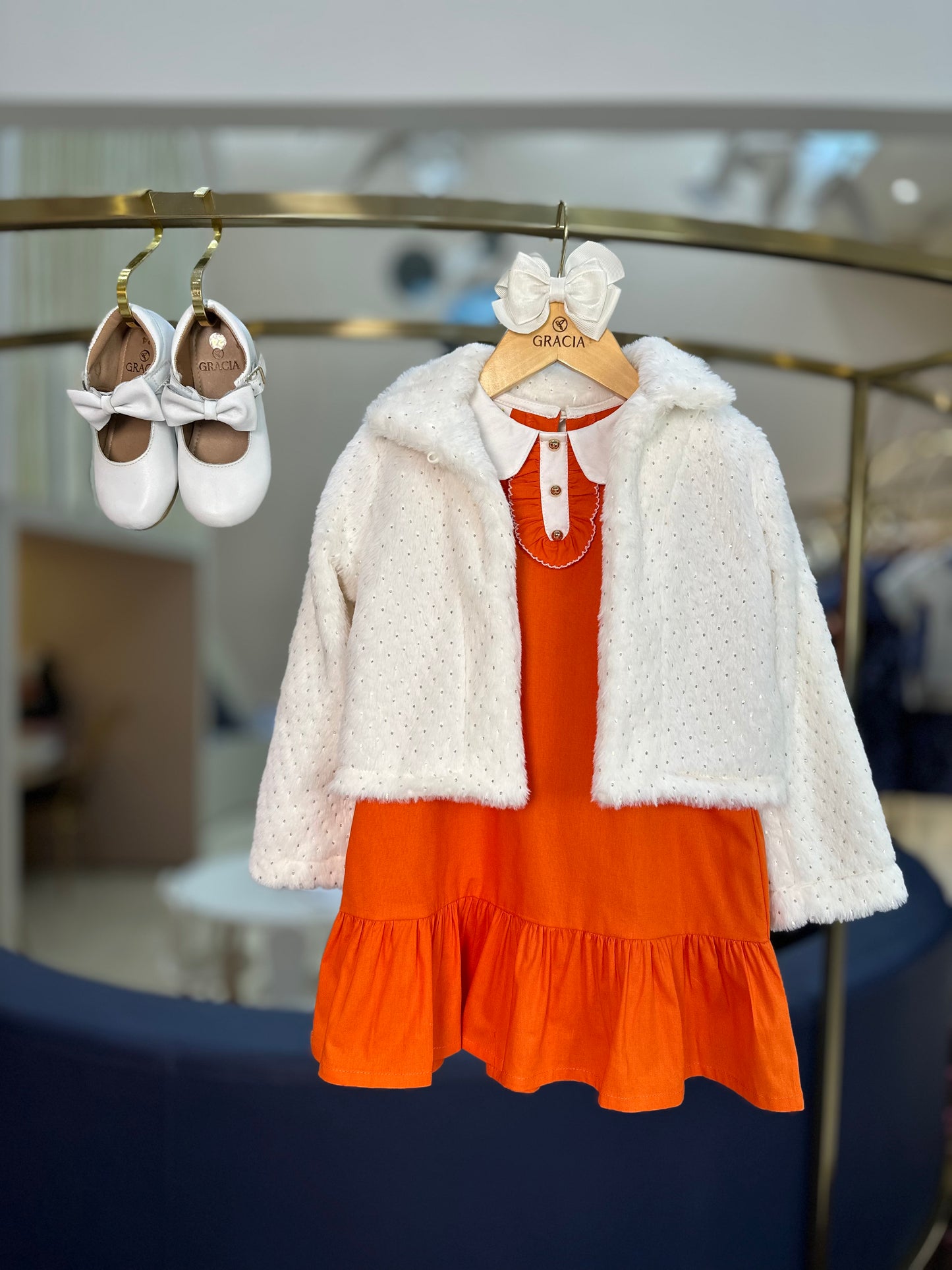 Vestido Infantil Jumper Algodão com Detalhe Gola - Beabá