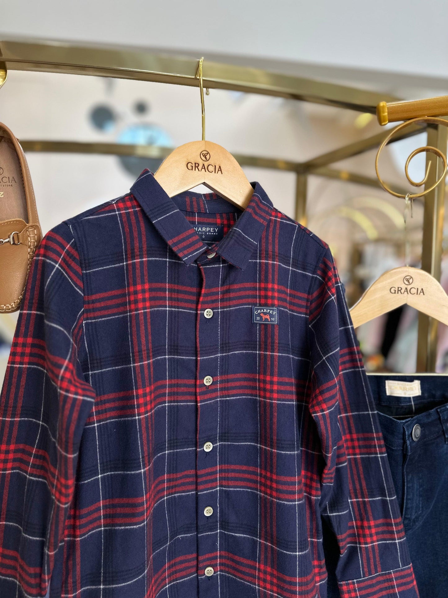 Camisa Xadrez Burberry Azul Xadrez Camiseta Burberry Outlet Camisa