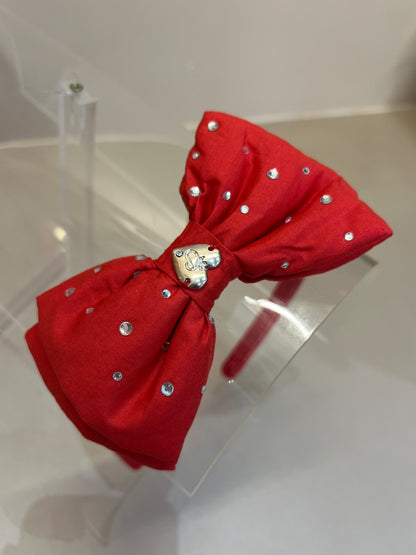 Arquinho Laço Puffer Red Pituchinhus