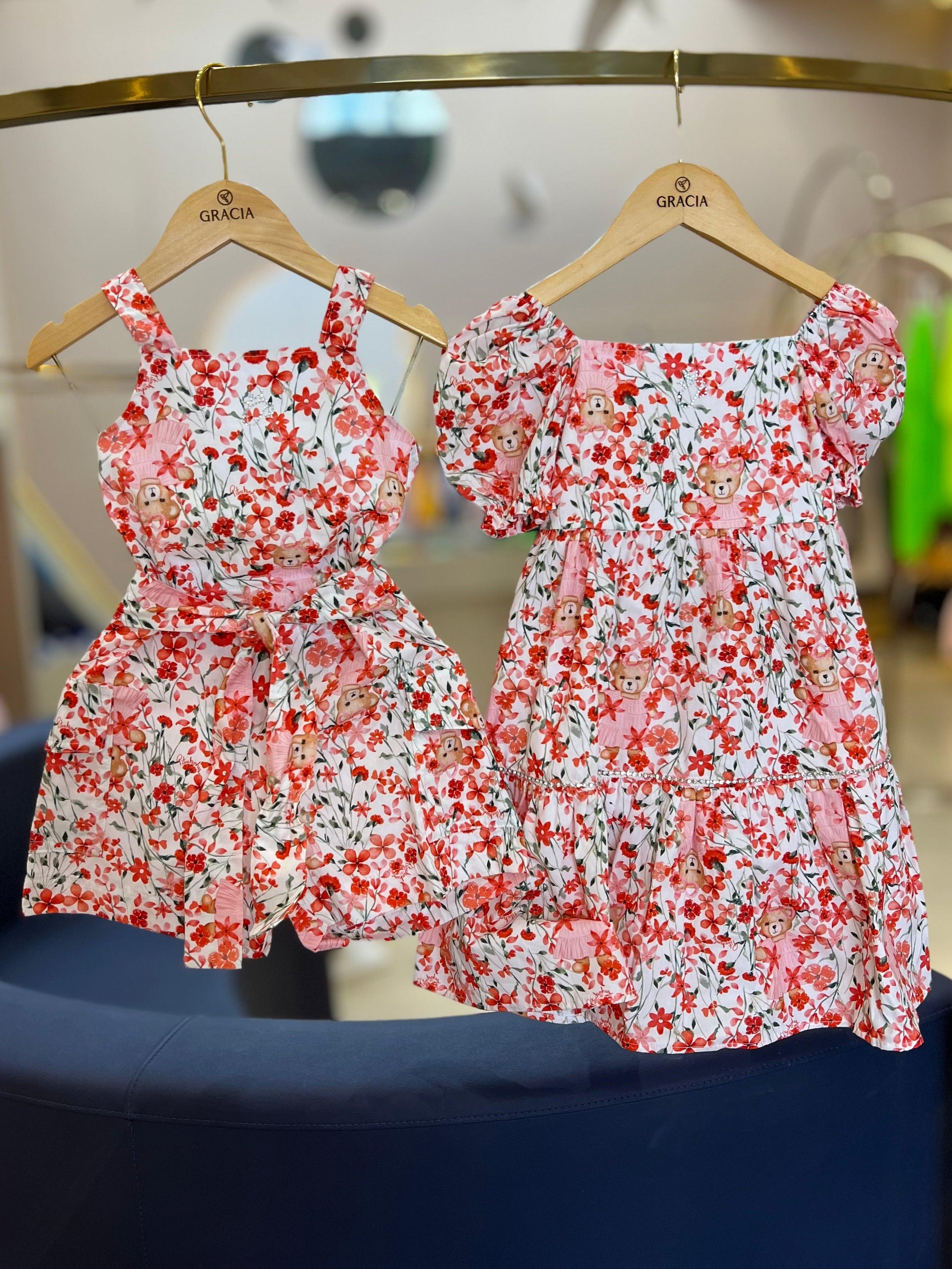 Vestido Flores, Ramos & Ursas Pituchinhus - Gracia