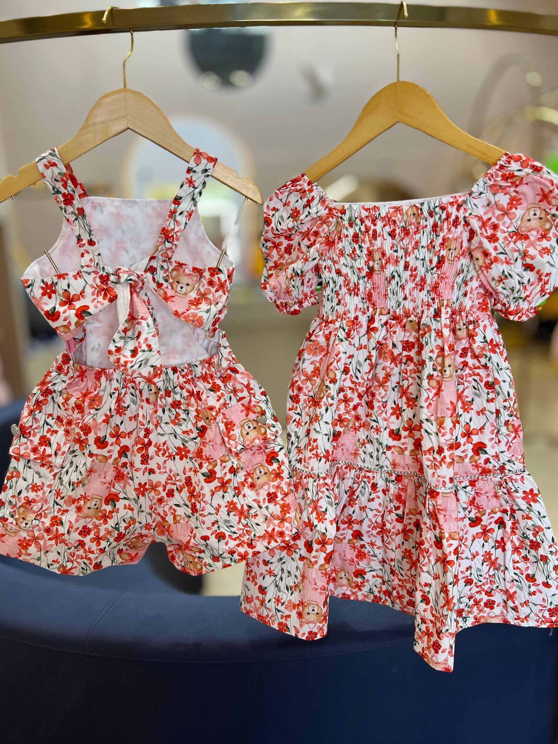 Vestido Flores, Ramos & Ursas Pituchinhus - Gracia