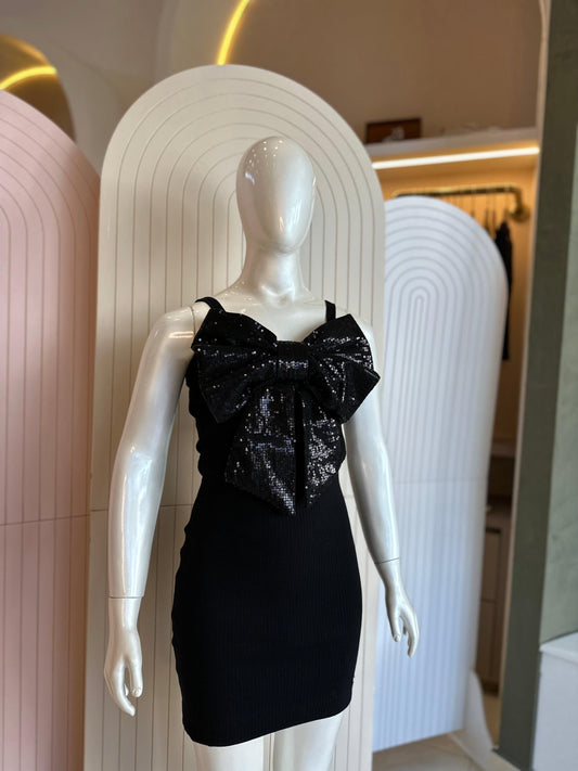 Vestido Laço em Paetê Two In - Gracia