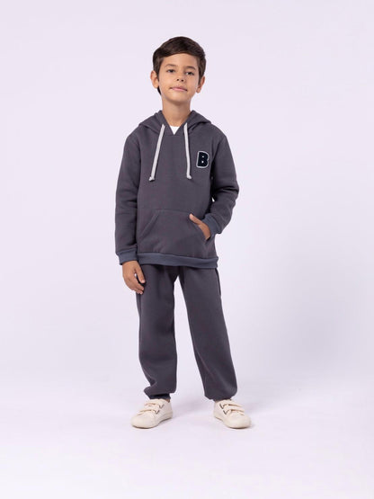 Blusa de Moletom ML Capuz e Cadarço DET Beabá - Gracia