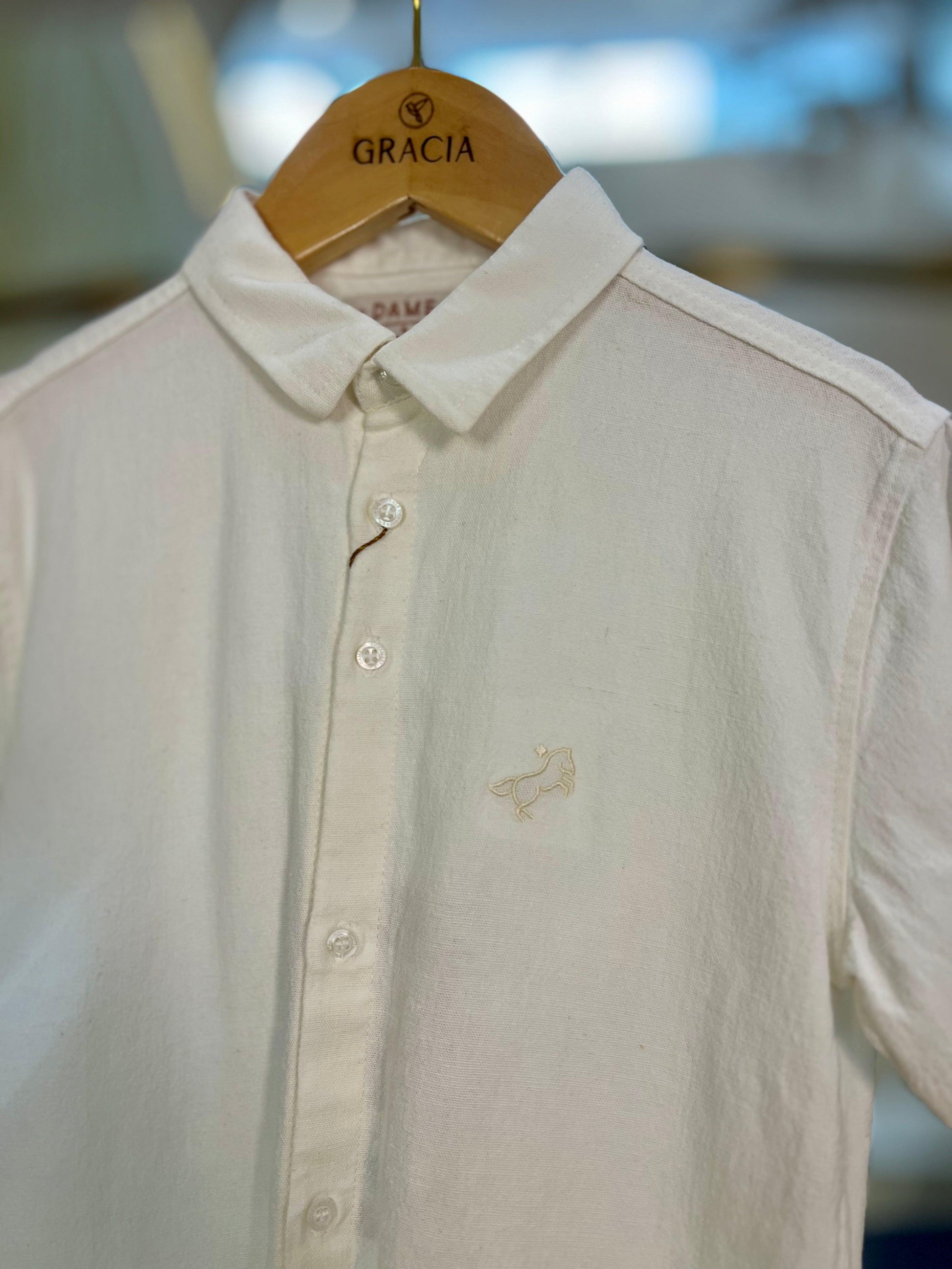 Camisa MC Linho Frida Off - Dame - Gracia
