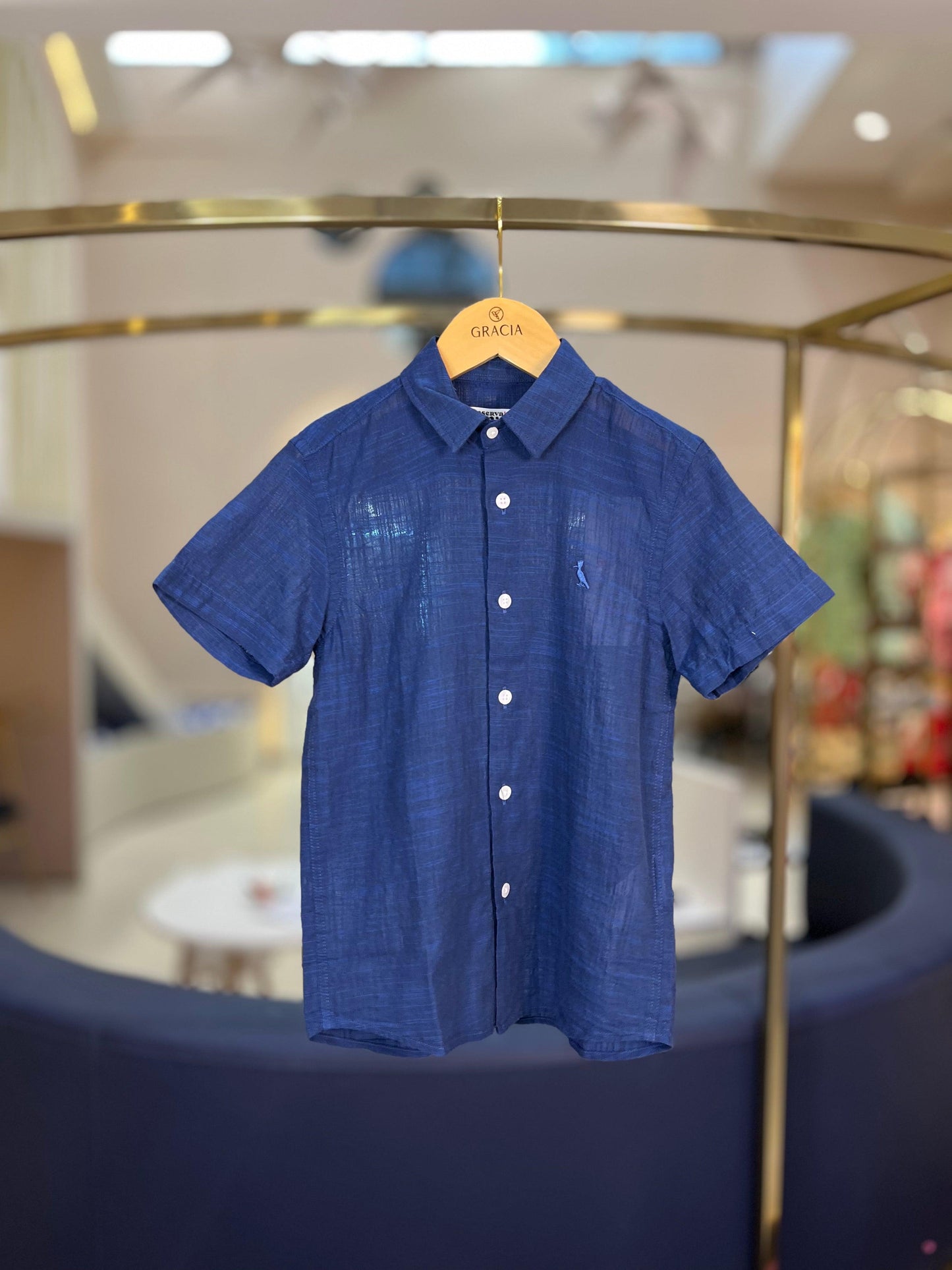Camisa Leve Marinho - Reserva Mini - Gracia