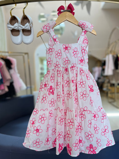 Vestido Bordado Flores Momi