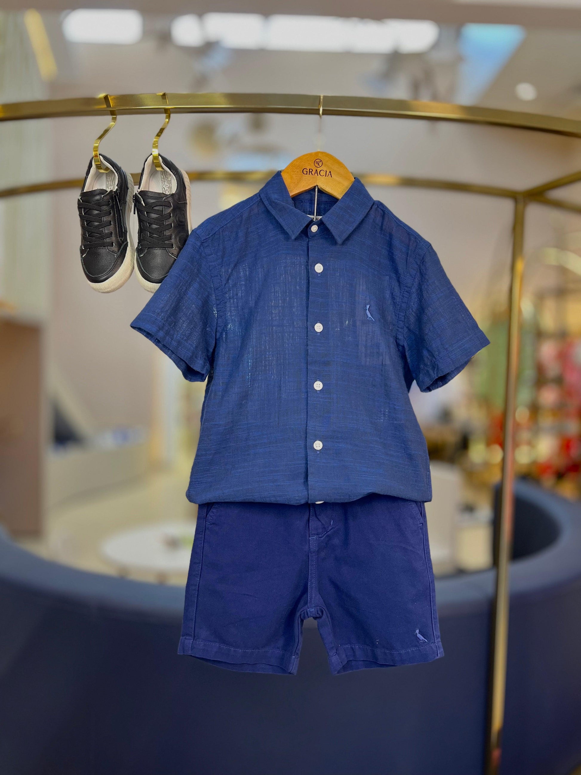 Camisa Leve Marinho - Reserva Mini - Gracia