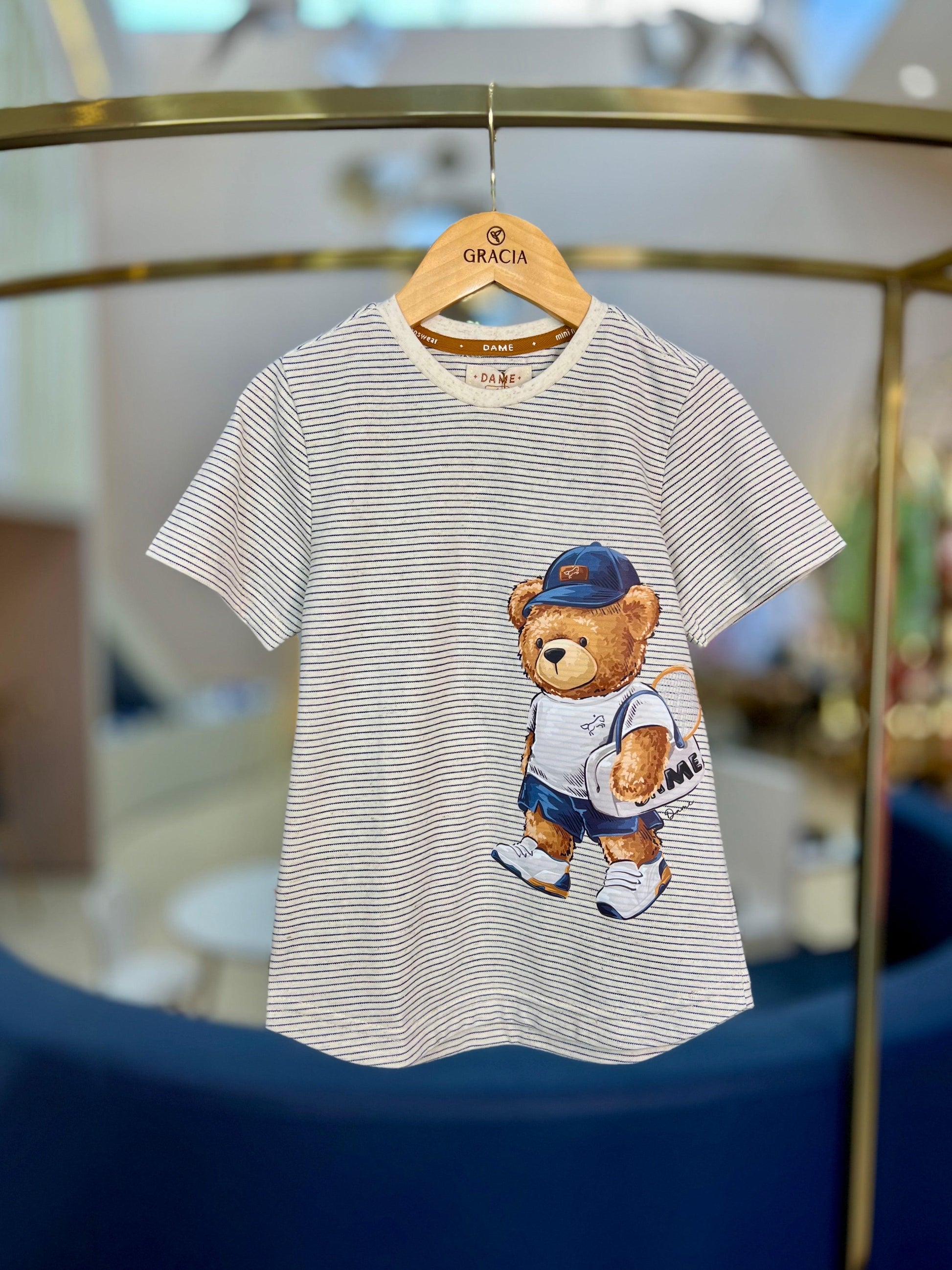 Camiseta Listrada Narni Marinho - Dame - Gracia