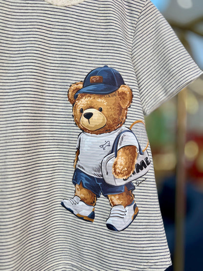 Camiseta Listrada Narni Marinho - Dame - Gracia