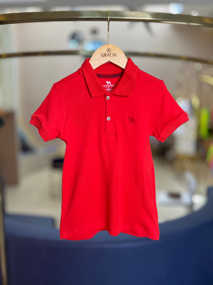 Polo Suedine Vermelho Charpey