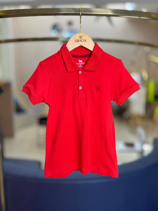 Polo Suedine Vermelho Charpey