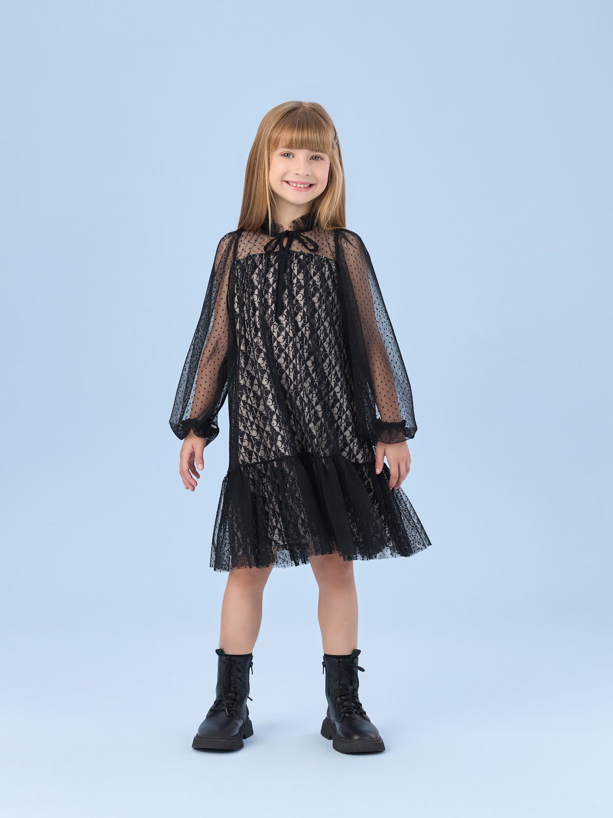 Vestido Tule & Monograma Petit Cherie