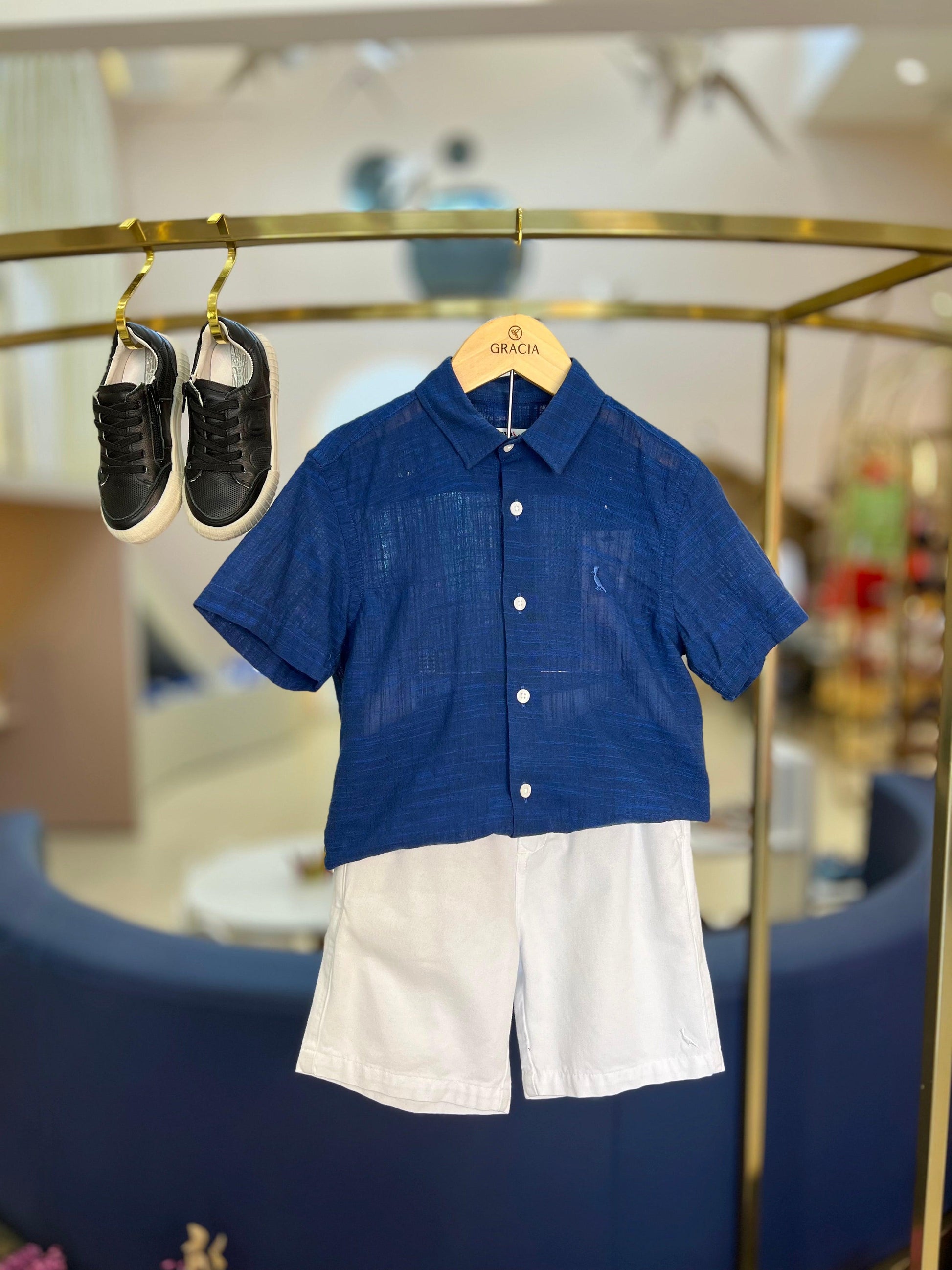 Camisa Leve Marinho - Reserva Mini - Gracia