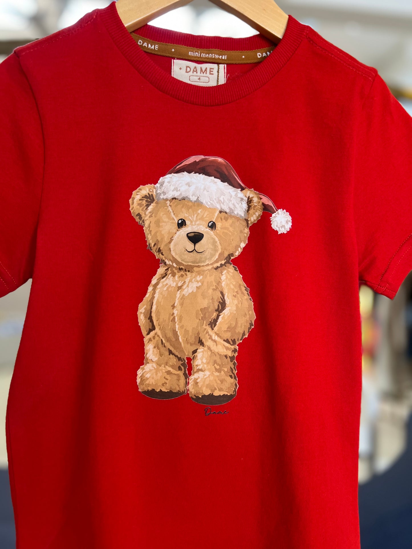 Camiseta Urso com Gorro Red Dame