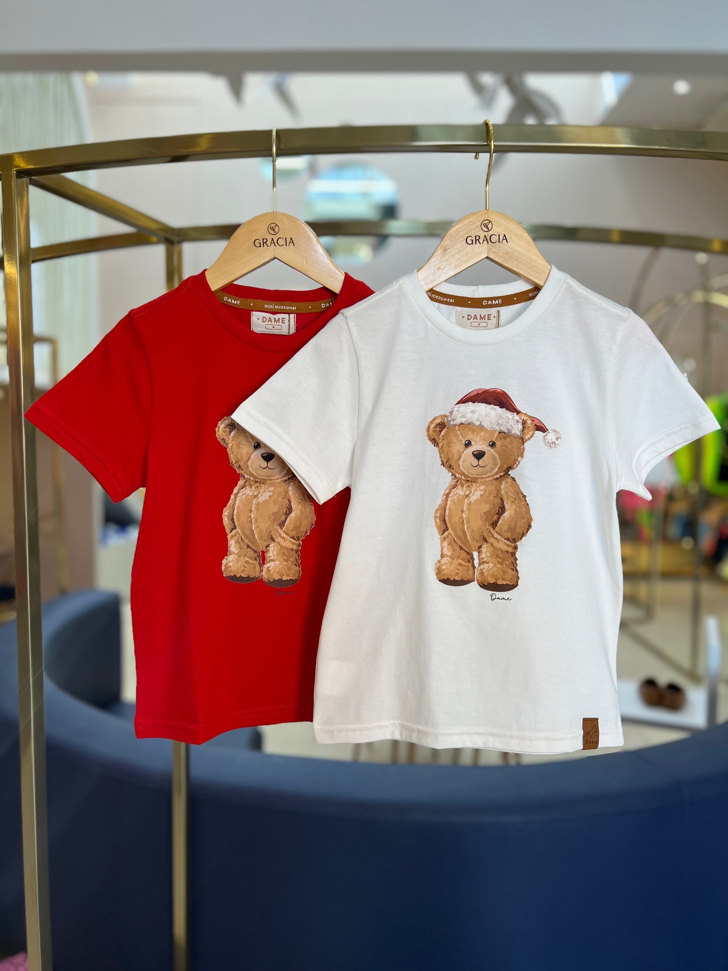 Camiseta Urso com Gorro Red Dame