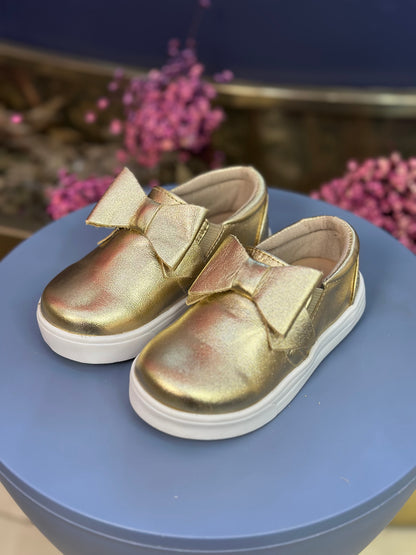 Tênis Infantil Iate Laço Dourado - Gracia