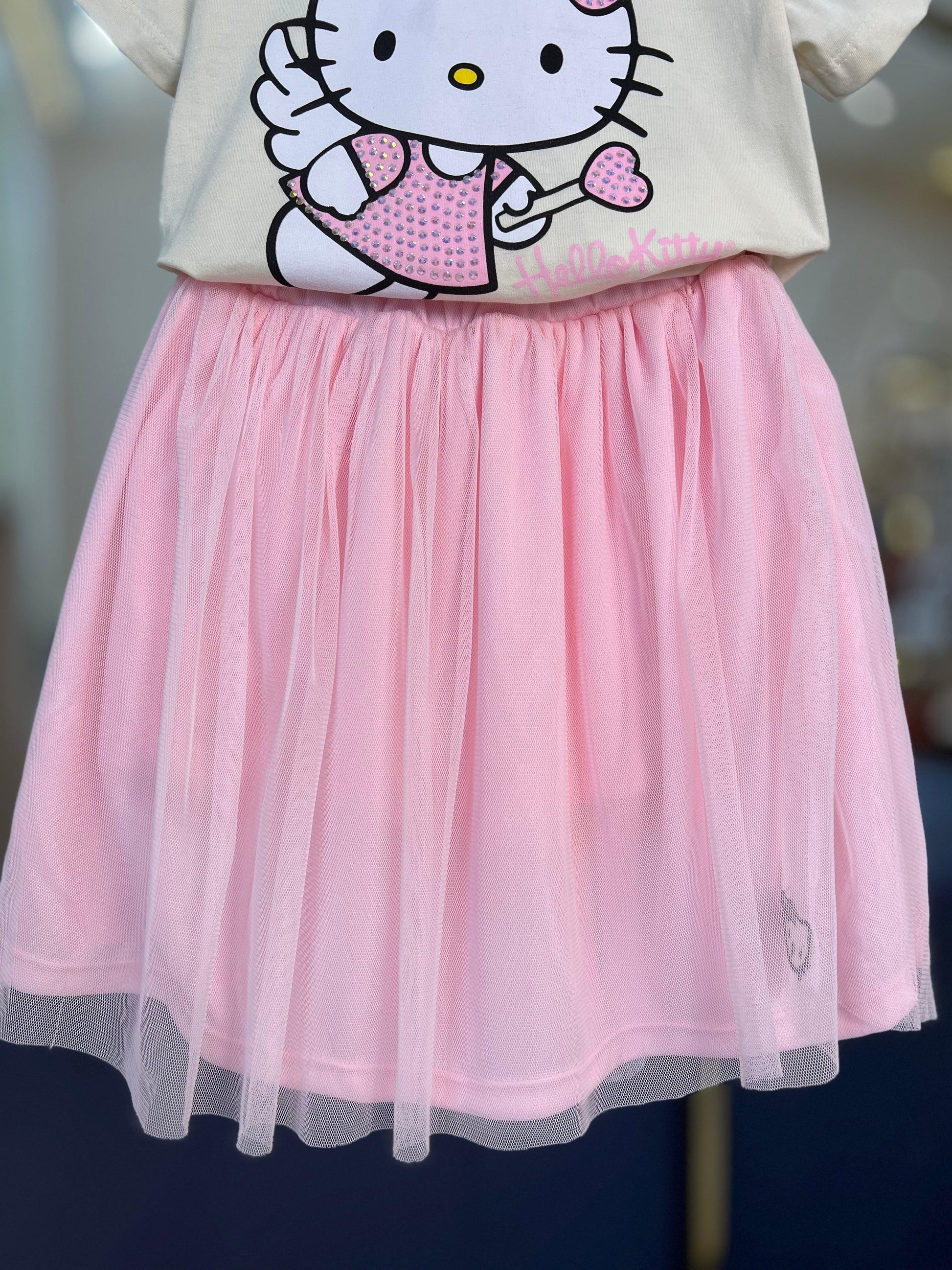 Conjunto Blusa & Saia Rosa Hello Kitty - Momi - Gracia