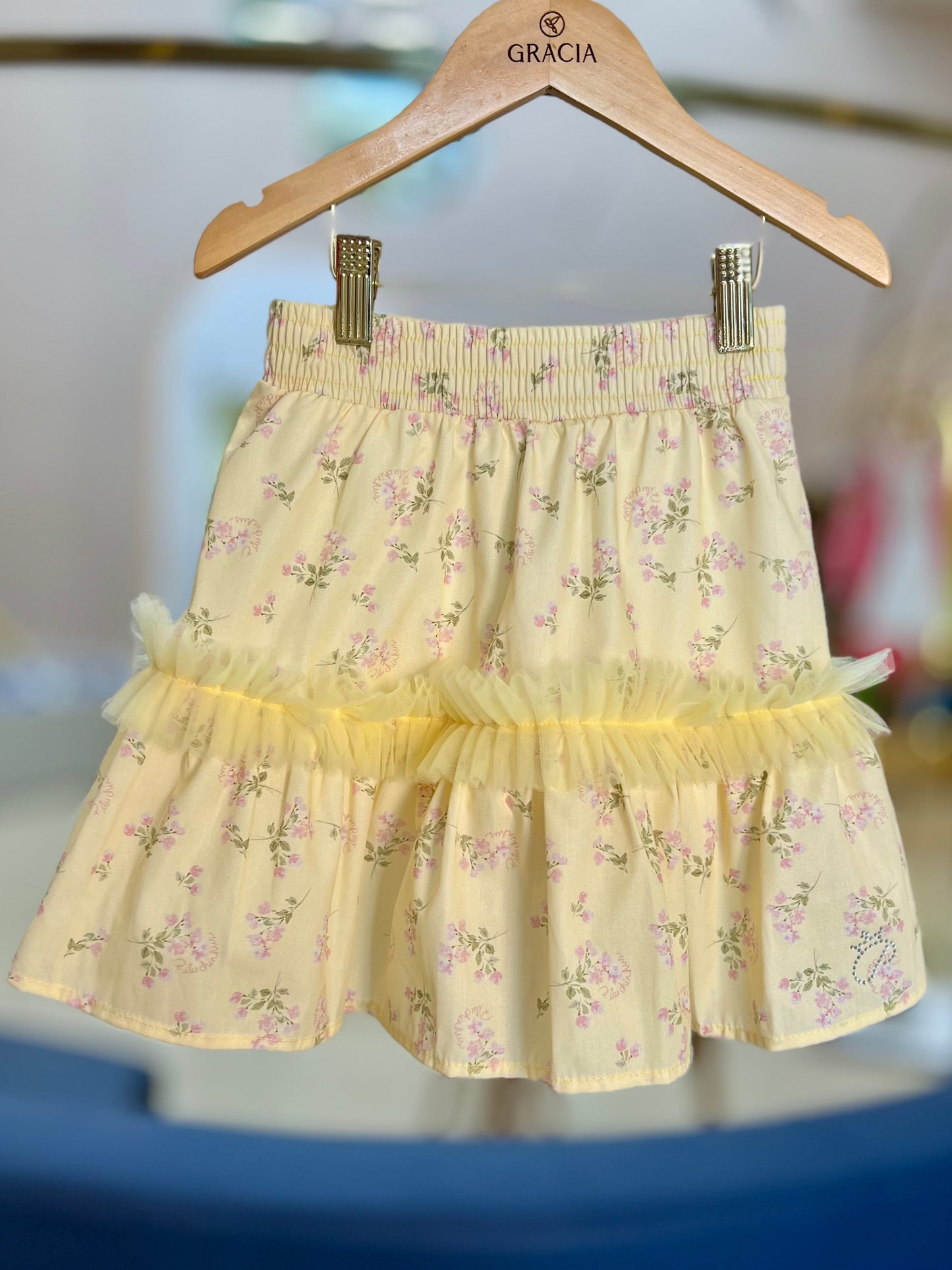 Saia-shorts Flores Frufru - Pituchinhus