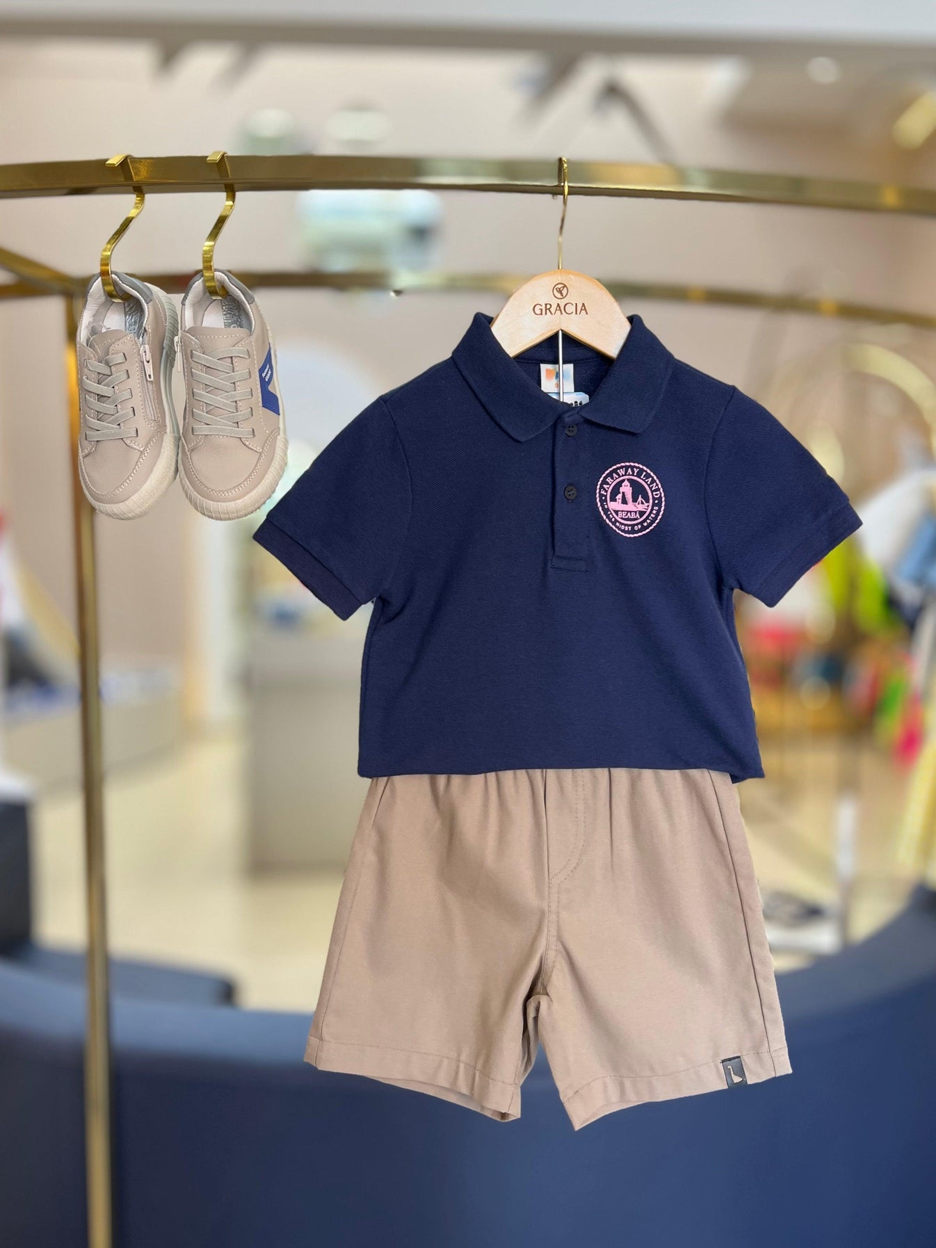 Polo Infantil Farway Marinho - Beabá