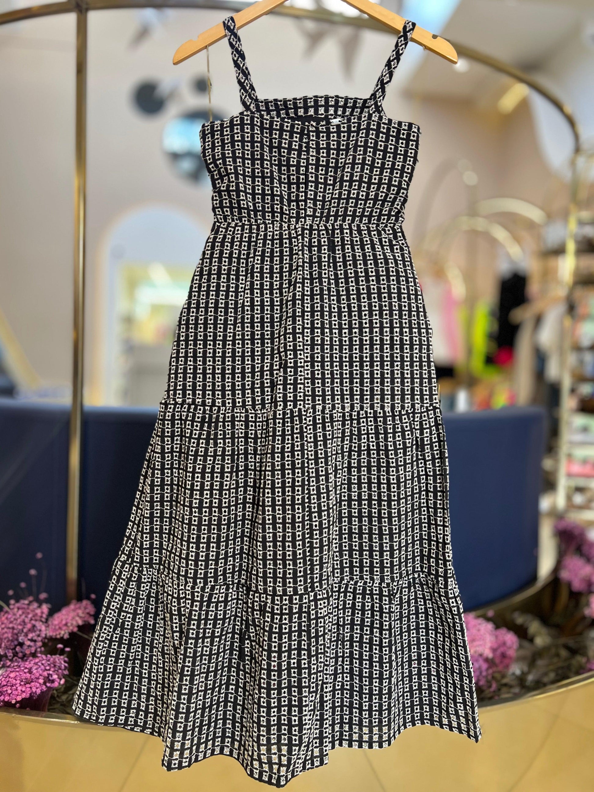 Vestido Midi Laise Black - I Am - Gracia