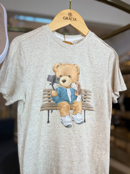 Camiseta Urso Selfie Dame