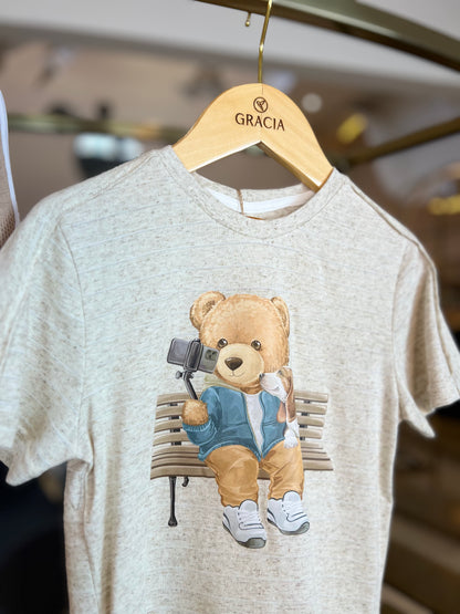 Camiseta Urso Selfie Dame