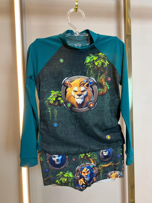 Conjunto Blusa ML e Sunga Lucca Lions Siri - Gracia