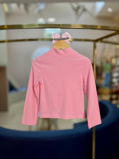 Blusa Algodão ML Rosa - Luluzinha - Gracia