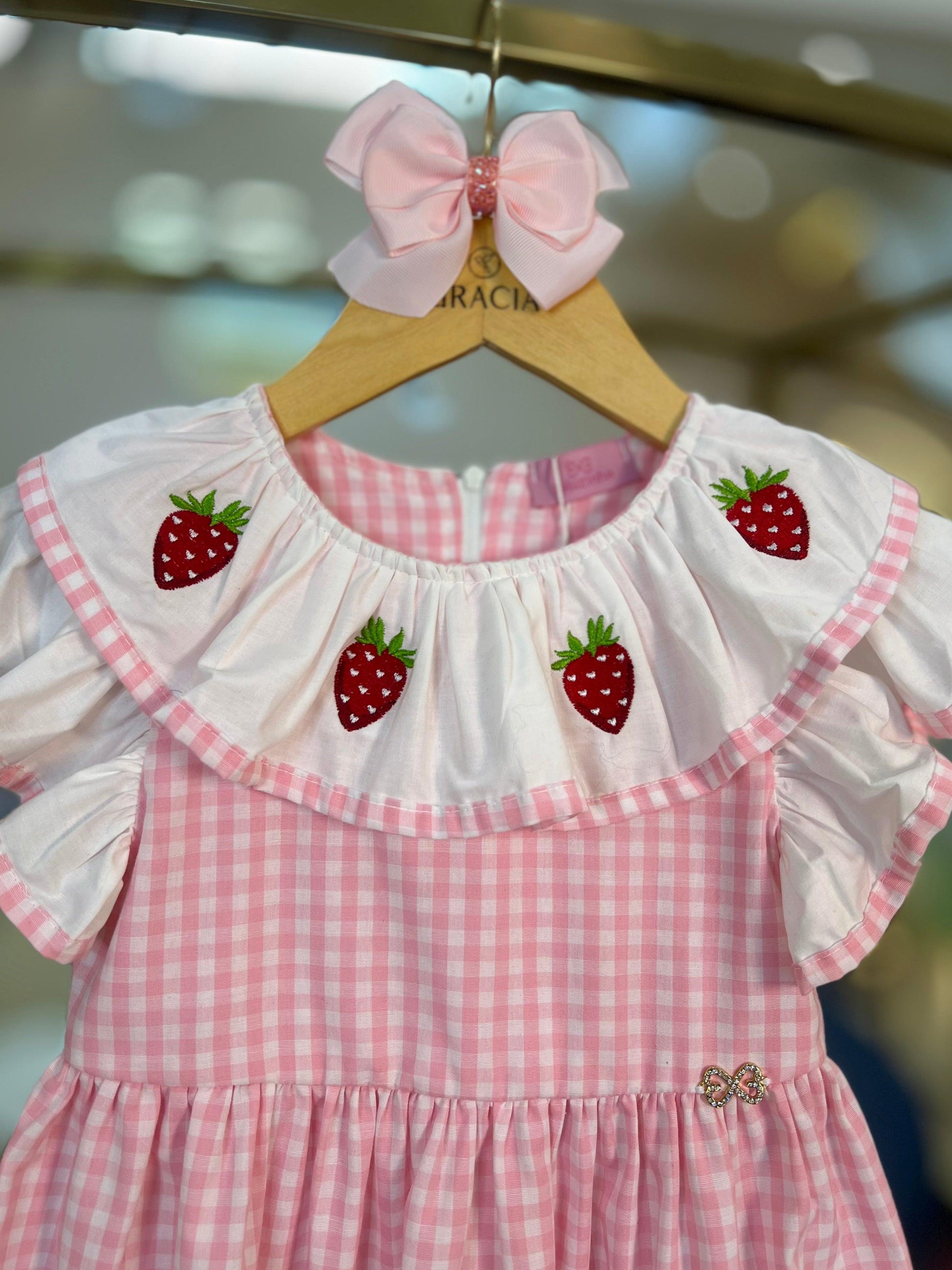 Vestido Gola Moranguinho - Luluzinha - Gracia