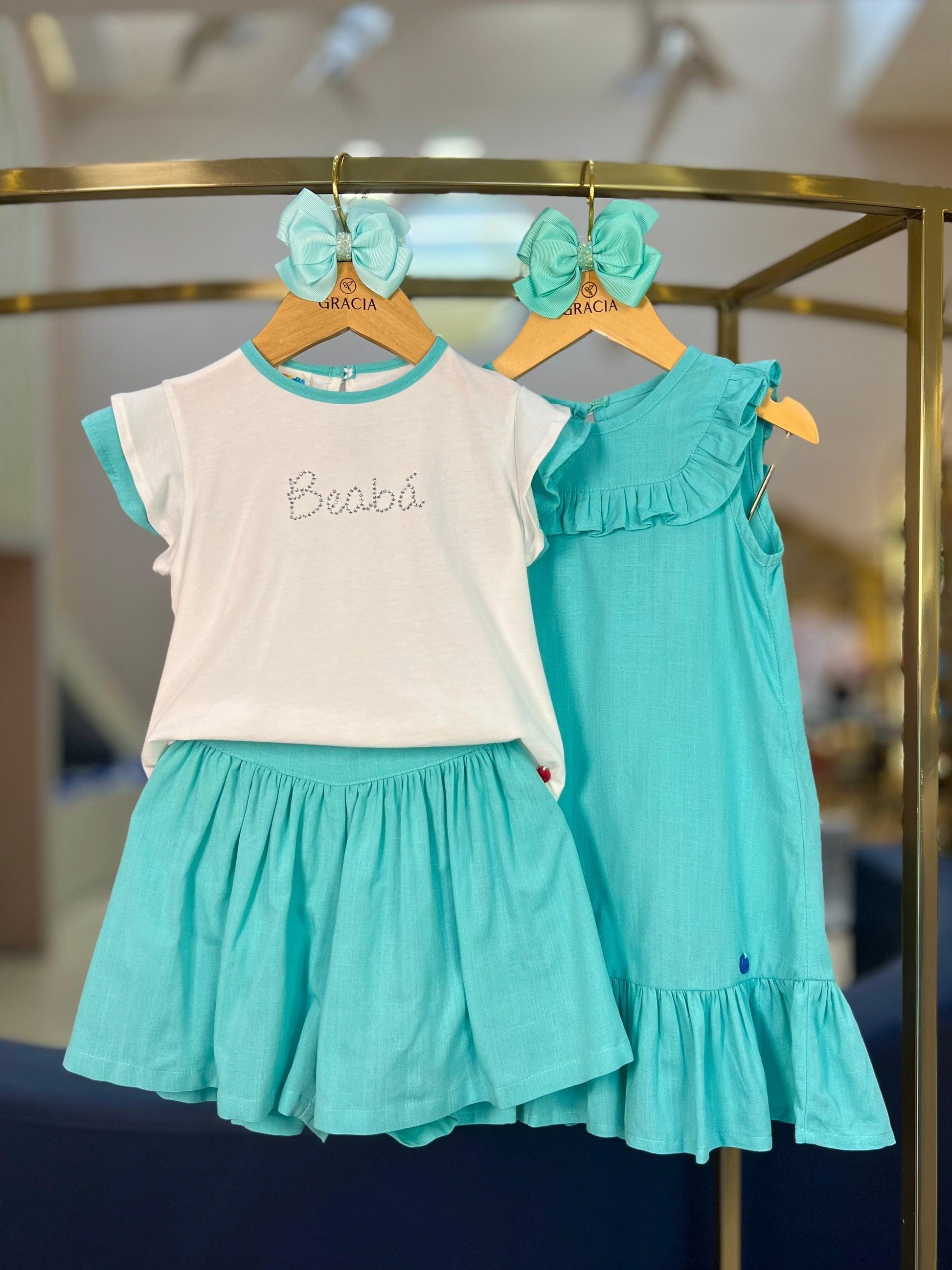 Vestido Recorte Babado Voil Acqua - Beabá - Gracia