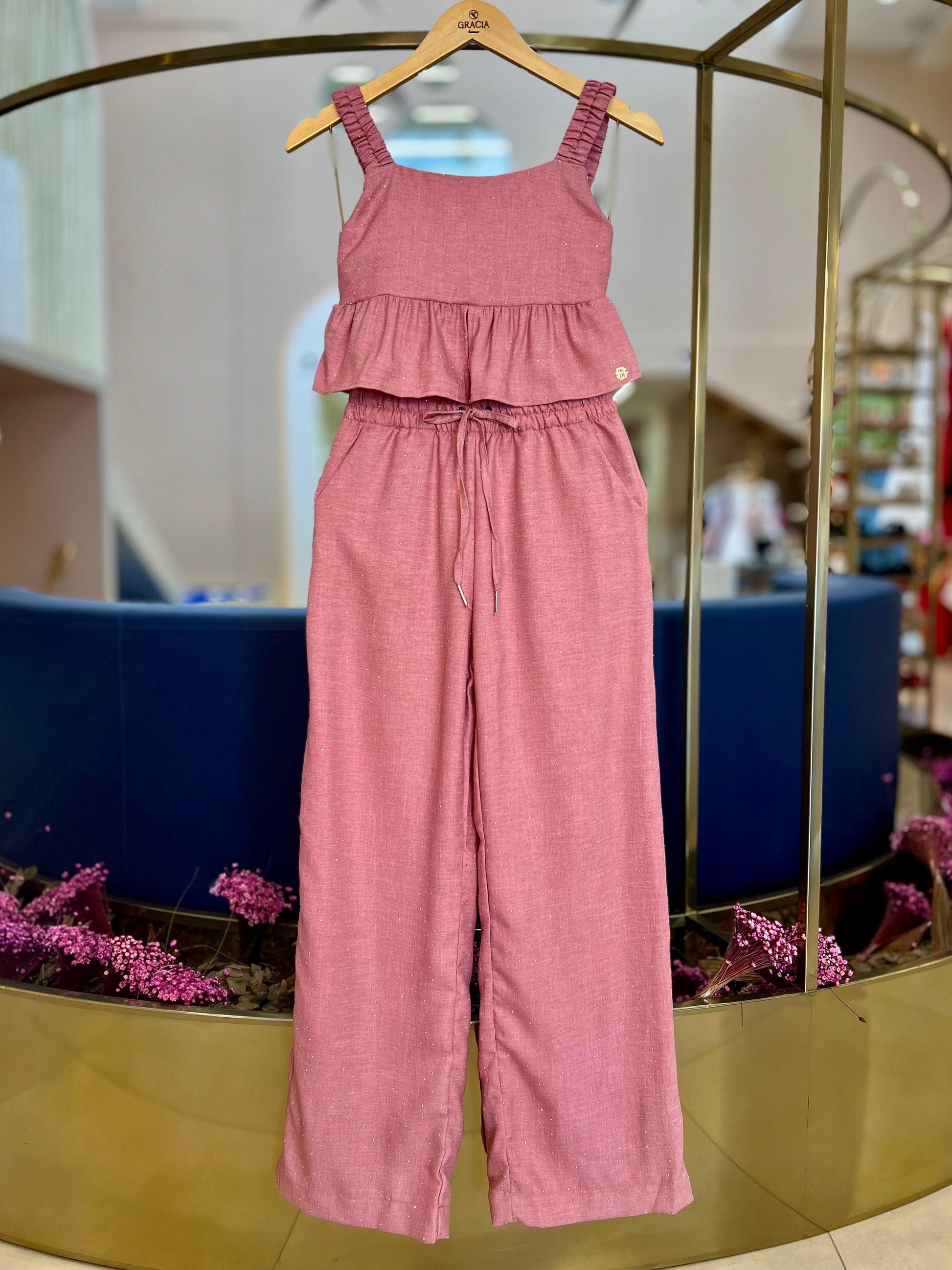 Conjunto Alfaiataria Rosa Antigo - Two In - Gracia