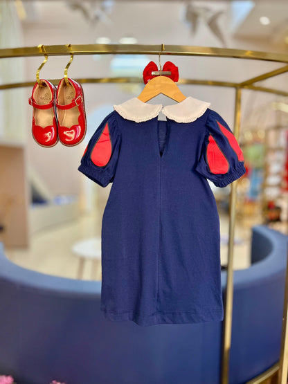 Vestido Branca de Neve Marinho - Animê - Gracia