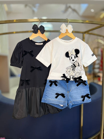 Camiseta Minnie Laço de Veludo - Animê