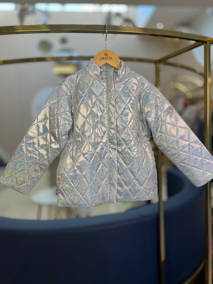 Jaqueta Puffer Metalizada - Animê - Gracia