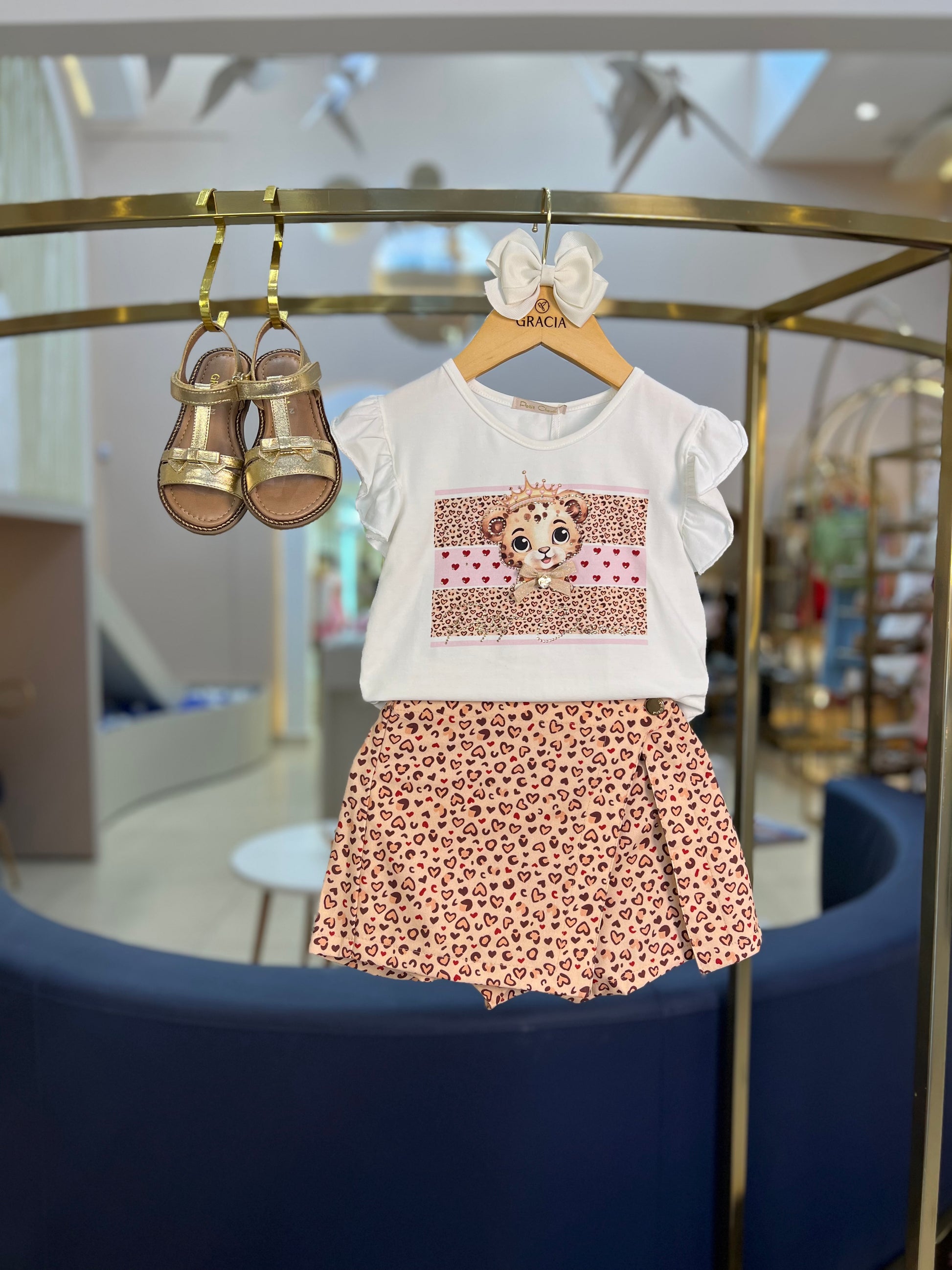 Conjunto Princesa & Leopardo - Petit Cherie - Gracia