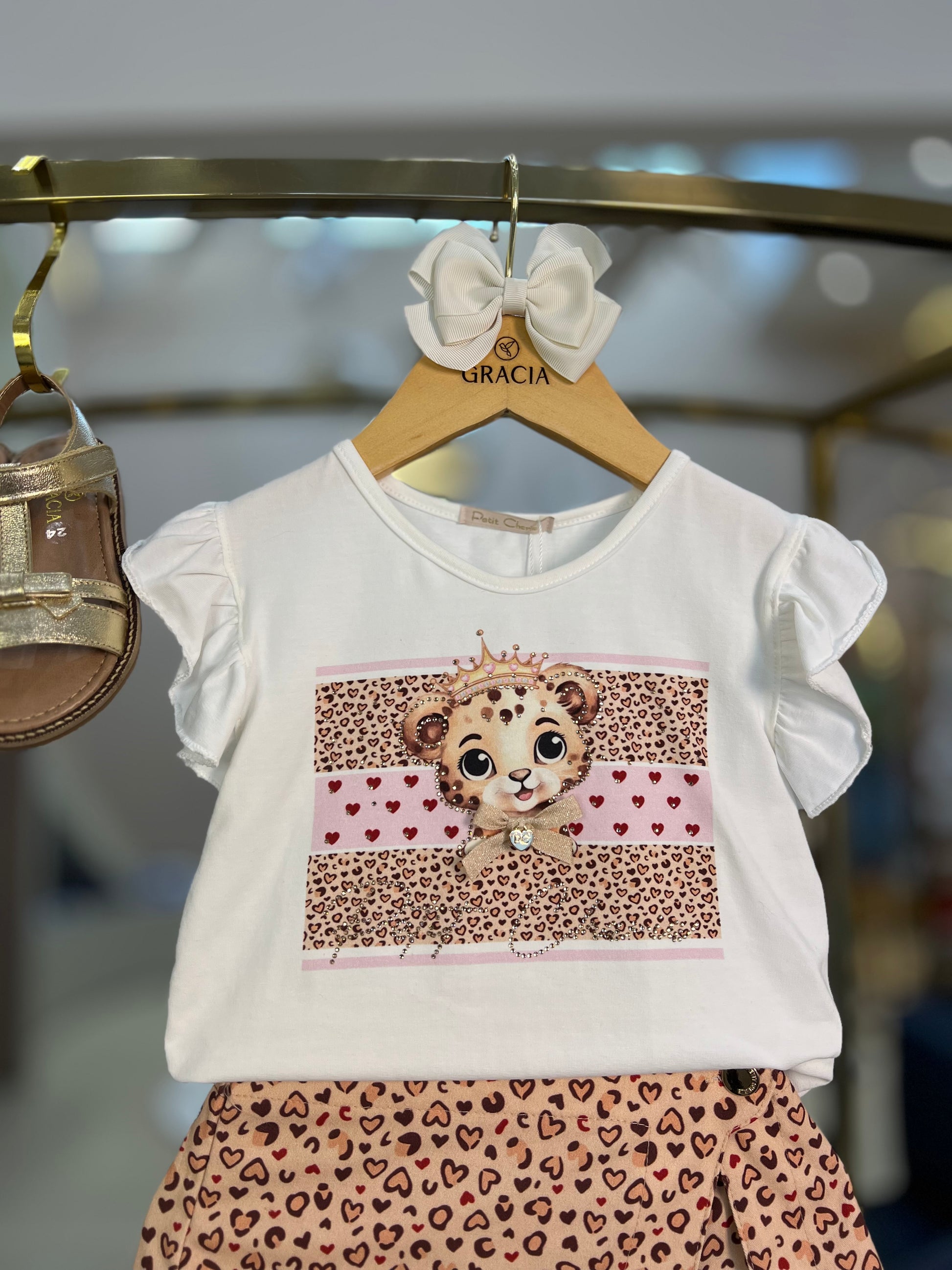 Conjunto Princesa & Leopardo - Petit Cherie - Gracia