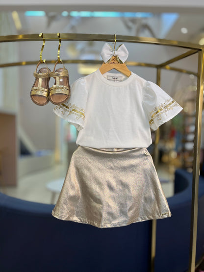 Blusa Mangas Amplas Gold - Animê