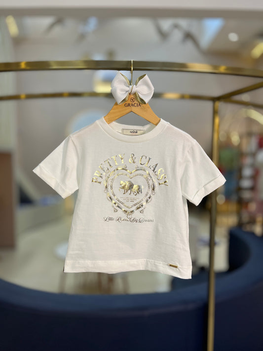 Blusa Pretty & Classy Gold - Animê