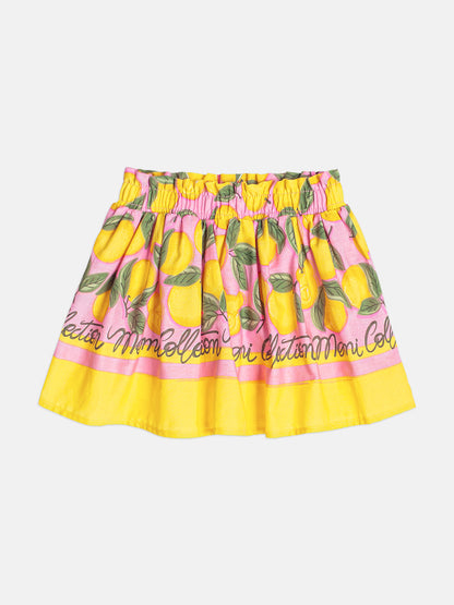 Conjunto Infantil Blusa e Saia Estampa Fruit Bear - Momi