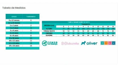 Shorts Saia Infantil Pregas Em Tricoline Com Acessório de Urso - Luluzinha