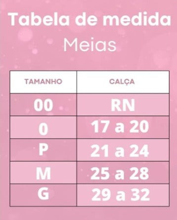 Meia Infantil Clássica Renda Lacinho Rosa Claro - Roana