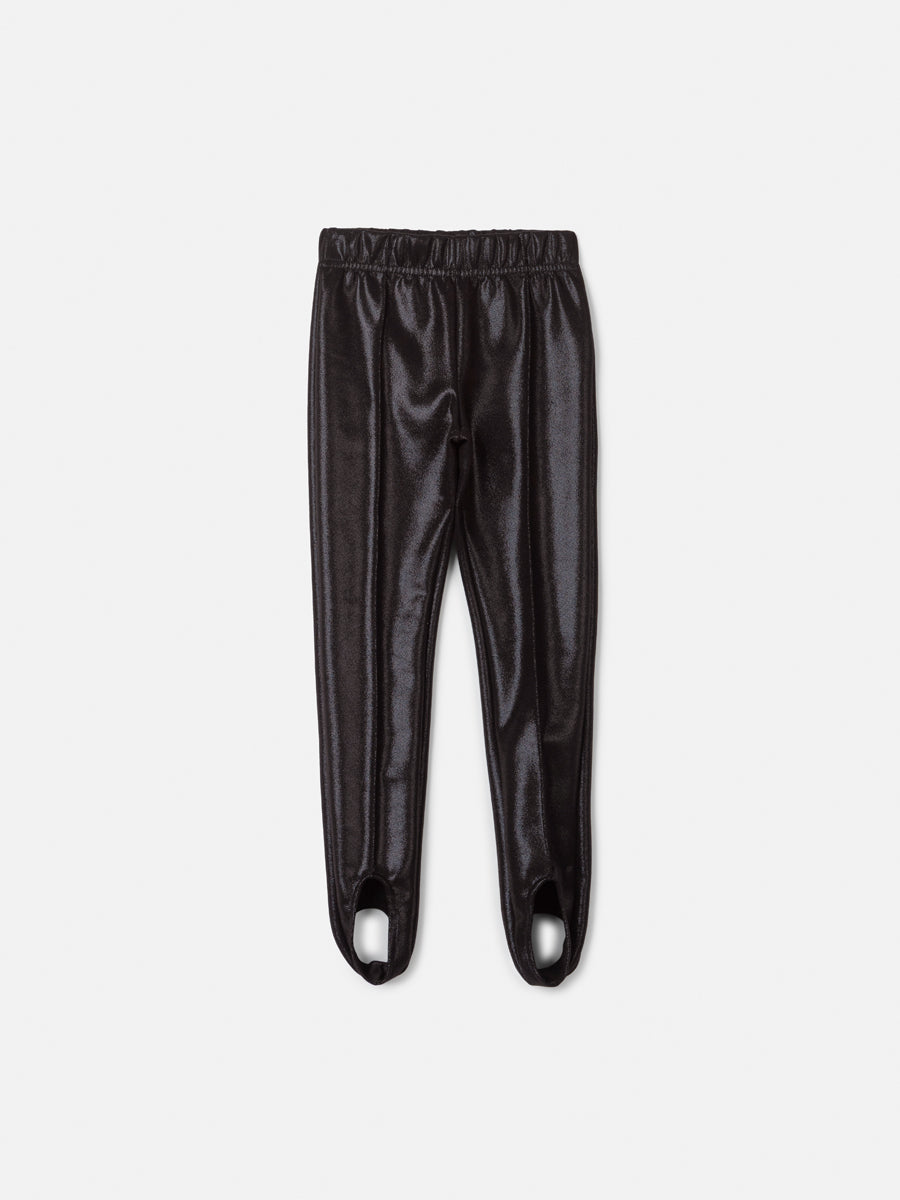 Calça Infantil Montaria com Pezinho Preta - Animê