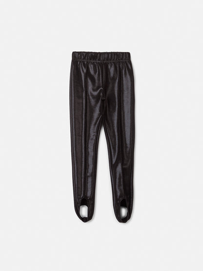 Calça Infantil Montaria com Pezinho Preta - Animê