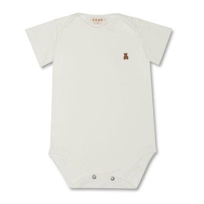 Body Bebê Algodão Pima Off White - Dame